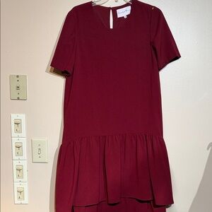 Charles Henry Deep Red Dress